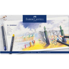 FABER-CASTELL GOLDFABER MATITE COLORATE ASTUCCIO METALLO 36 MATITE
