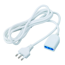PROLUNGA ELETTRICA MKC SPINA 16A PRESA 10/16A CAVO 3X1 MM² BIANCO CAVO 5M 492517386