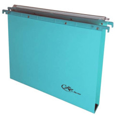 CARTELLE SOSPESE ORIZZONTALI PER CASSETTI JOKER INTERASSE 39 CM - FONDO A U 3 CM BLU - CONFEZIONE 25 PEZZI