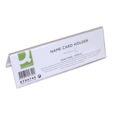 PORTANOME DA TAVOLO IN POLIMETILMETACRILATO TRASPARENTE 190X60 MM PORTANOME DA TAVOLO IN POLIMETILMETACRILATO TRASPARENTE 190X60 MM