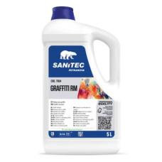 SOLVENTE PER LA RIMOZIONE DI GRAFFITI, INCHIOSTRI E VERNICI DI OGNI GENERE GRAFFITI RM SANITEC 5 L / 5,5 KG - 7004
