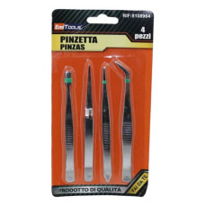 PINZETTE DI PRECISIONE EMI IN ACCIAIO - CONFEZIONE DA 4 PEZZI 8108964 PINZETTE DI PRECISIONE EMI IN ACCIAIO - CONFEZIONE DA 4 PEZZI 8108964