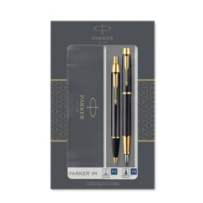 GIFT SET DUO PARKER - PENNA A SFERA IM BLACK GT + STILOGRAFICA M NERO/ORO 2093216