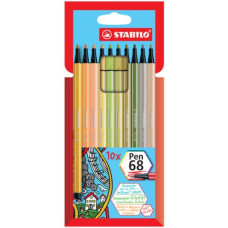 PENNARELLI STABILO PEN 68 TRATTO 1 MM SCATOLA IN CARTONE 10 COLORI ASSORTITI 6810-22