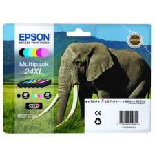 CARTUCCIA PER STAMPANTI INKJET ELEFANTE 24XL EPSON 6 COLORI C13T24384011