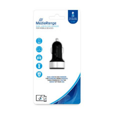 CARICABATTERIA AUTO MEDIA RANGE 3.4A DUAL USB NERO/ARGENTO MRMA103-02 CARICABATTERIA AUTO MEDIA RANGE 3.4A DUAL USB NERO/ARGENTO MRMA103-02