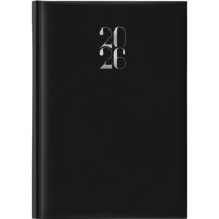 AGENDA 2026 GIORNALIERA GOMMATA 14,3X20,5 CM NERO
