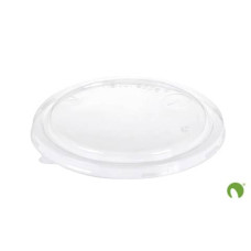 COPERCHIO BIO IN PLA SCATOLIFICIO DEL GARDA NATURE WORKS Ø150 MM TRASPARENTE PER CONTENITORE S80 - CONF. DA 50 PEZZI 17590