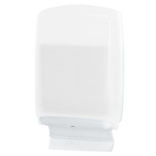 DISTRIBUTORE MAXI DI CARTA ASCIUGAMANI IN FAZZOLETTI HYLAB IN PPL CON CAPACITA 500 FOGLIETTI BIANCO - U-FO/1-ECOS