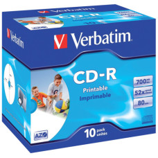 CD-R AZO VERBATIM 52X 700 MB JEWEL CASE DA 10 CD - 43325 CD-R AZO VERBATIM 52X 700 MB JEWEL CASE DA 10 CD - 43325
