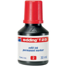 INCHIOSTRO PERMANENTE PER RICARICA EDDING T 25 ROSSO - 30 ML 4-T25002