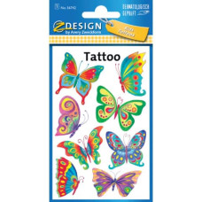 TATUAGGI AVERY KID ASSORTITI - 1 FOGLIO - FARFALLE 56742
