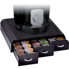 ORGANIZZATORE CIALDE PER MACCHINA DA CAFFE IN PLASTICA CON 3 CASSETTI COLORE NERO ORGANIZZATORE CIALDE PER MACCHINA DA CAFFE IN PLASTICA CON 3 CASSETTI COLORE NERO