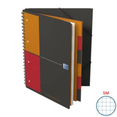 QUADERNO SPIRALATO OXFORD ORGANIZERBOOK INTERNATIONAL A4+ GRIGIO/ARANCIO 100102777