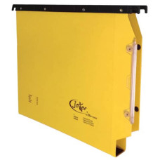 CARTELLE SOSPESE ORIZZONTALI PER ARMADI JOKER INTERASSE 33 CM - FONDO A U 3 CM - GIALLO - CONFEZIONE 25 PEZZI