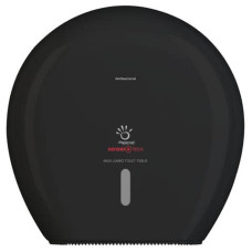 DISPENSER ANTIBATTERICO PER CARTA IGIENICA MAXI JUMBO DEFEND TECH - 34,5X34,5X14,8 CM PAPERNET NERO - 417205