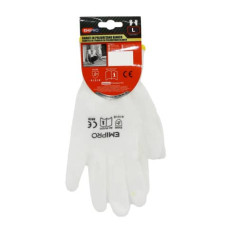 GUANTI DA LAVORO IN POLIURETANO EMI 9/L - BIANCO - EN 388 4131X - 8104292 GUANTI DA LAVORO IN POLIURETANO EMI 9/L - BIANCO - EN 388 4131X - 8104292