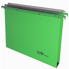 CARTELLE SOSPESE ORIZZONTALI PER CASSETTI JOKER INTERASSE 39 CM - FONDO A U 3 CM VERDE - CONFEZIONE 25 PEZZI