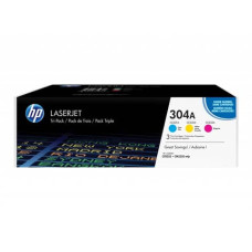 TONER 304A HP CIANO+MAGENTA+GIALLO  CONF. 3 - CF372AM