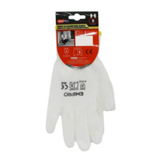 GUANTI DA LAVORO IN POLIURETANO EMI - 7/S - BIANCO - EN 388 4131X - 8104290 GUANTI DA LAVORO IN POLIURETANO EMI - 7/S - BIANCO - EN 388 4131X - 8104290
