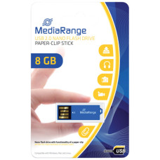 CHIAVETTA USB 2.0 NANO 8 GB MEDIA RANGE BLU MR975