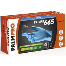 GUANTI MONOUSO IN NITRILE PALMPRO EXPERT 665 ICOGUANTI TAGLIA M - BLU - CONF. 100 PEZZI - PX665-M