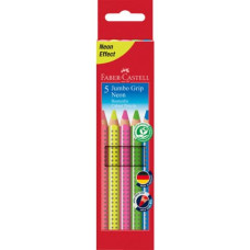 FABER CASTELL MATITE JUMBO GRIP NEON SCATOLA 5 MATITE
