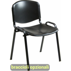 SEDIA VISITATORE A 4 GAMBE UNISIT DADO D5PS - STRUTTURA NERA - PPL NERO - CONF. 2 PZ SEDIA VISITATORE A 4 GAMBE UNISIT DADO D5PS - STRUTTURA NERA - PPL NERO - CONF. 2 PZ