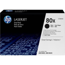 TONER ALTA CAPACITA 80X HP NERO  CONF. 2 - CF280XD