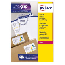 ETICHETTE BIANCHE PER INDIRIZZI AVERY ULTRAGRIP™ 99,1X93,1 MM - 6 ET/FOGLIO - STAMPANTI LASER CF. 100 FOGLI L7166-100