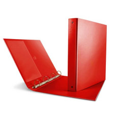 RACCOGLITORE SEI ROTA NETTUNO - 4 ANELLI A R 30 MM - A4 - DORSO 3,5 CM - COLORE ROSSO - 36803142