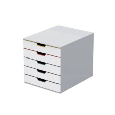 CASSETTIERA DURABLE VARICOLOR® 5 CASSETTI 28X35,6X29,2 CM PROFILI COLORATI