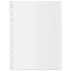 BUSTE A PERFORAZIONE UNIVERSALE ESSELTE OFFICE F.TO A4 RICICLATE TRASPARENTI - CONF. 100 PEZZI - 627493