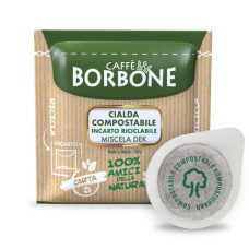 CAFFè IN CIALDA COMPOSTABILE ESE 44 MM CAFFE BORBONE QUALITà DEK - IN CONF. DA 100 PZ - 44BDEK100N