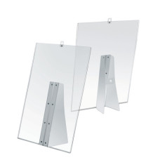 PORTA AVVISI BANCO/PARETE IN PVC FLESSIBILE ANTIURTO TRASPARENTE TECNOSTYL A4 - PAF-A4