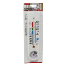 TERMOMETRO DA PARETE CON BAROMETRO EMI 23X5 CM BIANCO 8901006