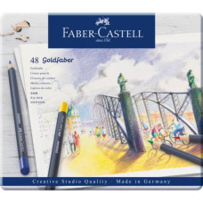 FABER-CASTELL GOLDFABER MATITE COLORATE ASTUCCIO METALLO 48 MATITE