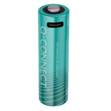 BATTERIE RICARICABILI Q-CONNECT AA CON CAVO USB-C - 1400 MAH - 1,5 V CONF. 4 PZ IN BLISTER - KF14129