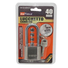 LUCCHETTO IN ACCIAIO CON ANELLO LUNGO 40X85 MM - 8100552
