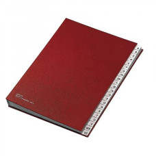 CLASSIFICATORE ALFABETICO FRASCHINI 24X34 CM IN CARTONCINO CON 22 SCOMPARTI ROSSO - 640-E-DR