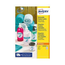ETICHETTE ADESIVE ROTONDE RIMOVIBILI AVERY Ø 25 MM - 48 ET/FOGLIO - STAMPANTI LASER E INKJET - CF. 25 FF L4850REV-25
