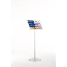 ESPOSITORE IN ACRILICO A LEGGIO CON PORTA AVVISI MAGNETICO TRASPARENTE TECNOSTYL A4 - MB020