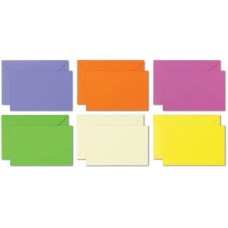 BIGLIETTI CON BUSTA ELLEBI-SADOCH ISCHIA FORMATO 4 7,5X11 CM - COLORI FORTI ASSORTITI CONF. 100 PEZZI 8316