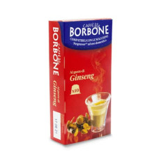 CAPSULE DI PREPARATO SOLUBILE PER CAFFè AL LATTE E GINSENG 6,5 GR COMPATIBILI CAFFE BORBONE NESPRESSO - RESGINSEN6X10