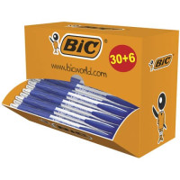 Penne a sfera a scatto BIC atlantis classic nf m 1 mm blu - value pack 30+6