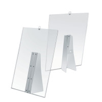 Porta avvisi da banco/parete in pvc flessibile antiurto trasparente Tecnostyl a3