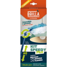 CATTURAPOLVERE CON MANICO ALLUNGABILE SPEEDY PLUS BRILLA - 1 MANICO + 2 PIUMINI ATT02714A