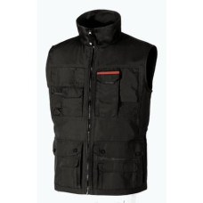 GILET MULTITASCHE DA LAVORO FIRST U-POWER NERO CARBONE - TAGLIA L SY004BC FIRST L