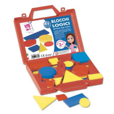 BLOCCHI LOGICI - VALIGETTA 48 PEZZI CWR ASSORTITI 07734