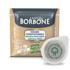 CAFFè IN CIALDA COMPOSTABILE ESE 44 MM CAFFE BORBONE QUALITà NERA - IN CONF. DA 100 PZ - 44BNERA100N